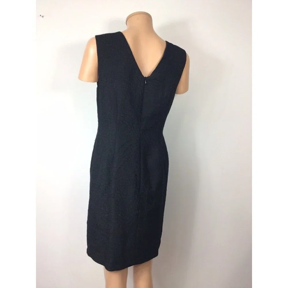 Carmen Marc Valvo Black Dress Womens 6 - Picture 6 of 9